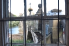 Meanwhile, here's the view along the English Bridge from the side window.