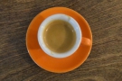The cup was also in Café Grumpy colours, but without the famous logo.