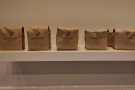 There are bags of the bespoke Marathon Coffee filter blends on the left...