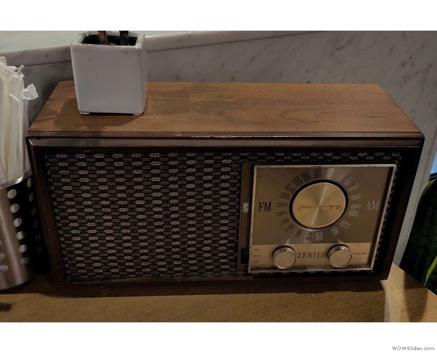 ... gorgeous radio. And look, here's another one down by the counter.
