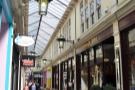 The High Street Arcade in Cardiff, home of the Barker Tea House...