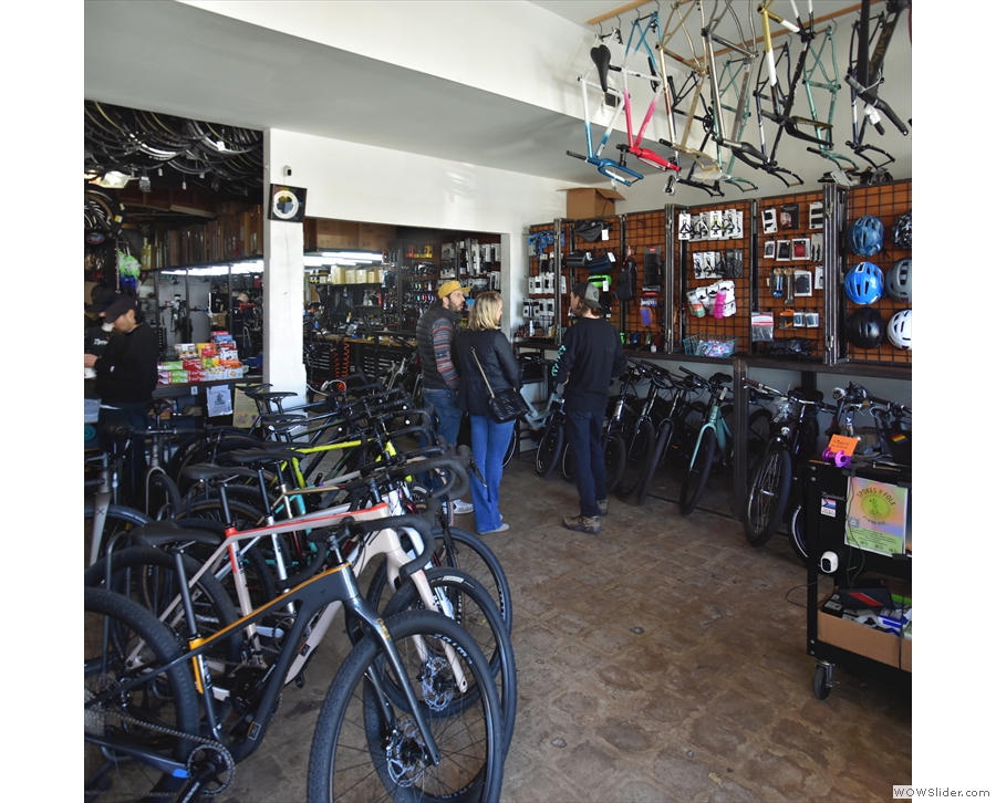... and bikes to the right. This is Cycleast, a separate bike shop that shares the space.