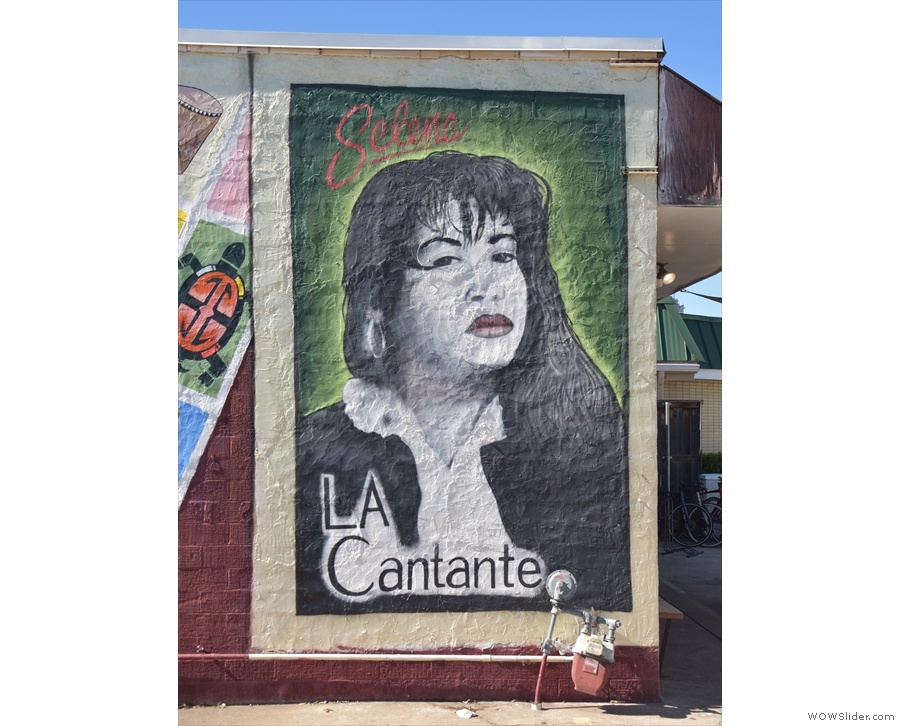 The portrait at the end is of the singer Selena Quintanilla Pérez.