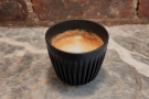 I visited twice, first for a cortado in my HuskeeCup...