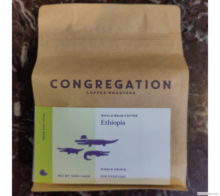 ... and in return was gifted this bag of the Ana Sora that I'd had as my espresso.