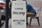 Here it is from a slightly drier day back in 2019, when I first visited Revelator Coffee.