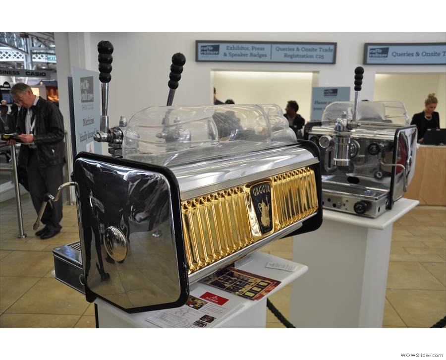 There were some beauties on display, including this two-group Gaggia.