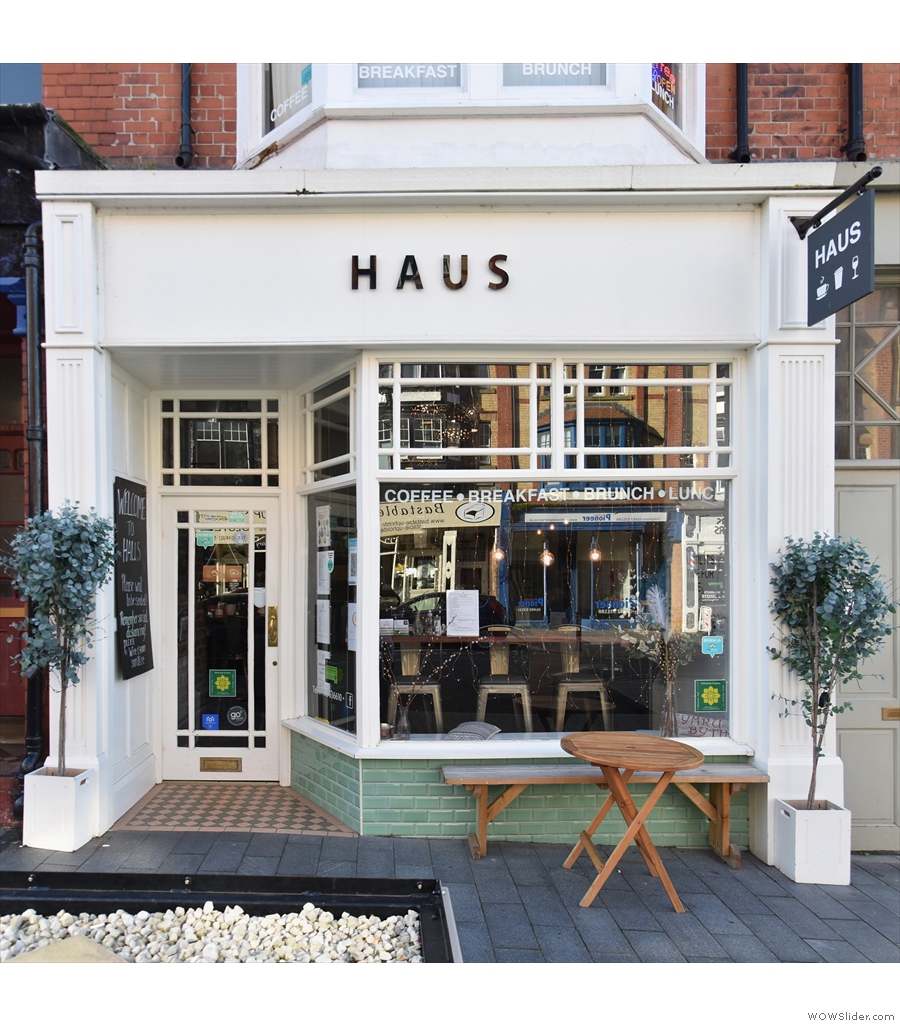 Haus, in Colwyn Bay, is another coffee shop with some classic lighting.