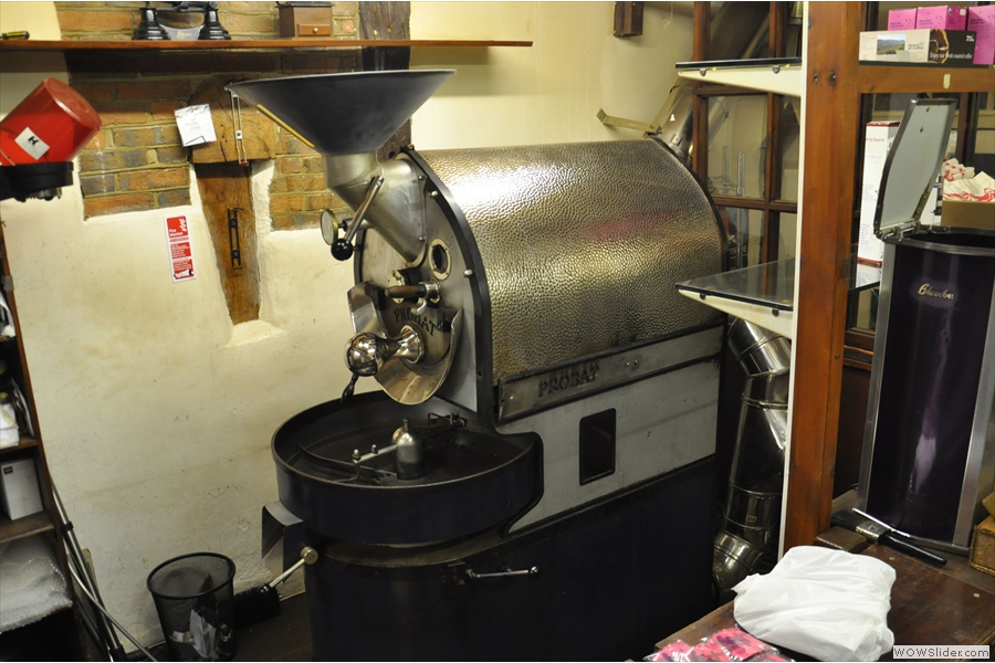 And, on the other side of the room, where it all comes from: the all important roaster!