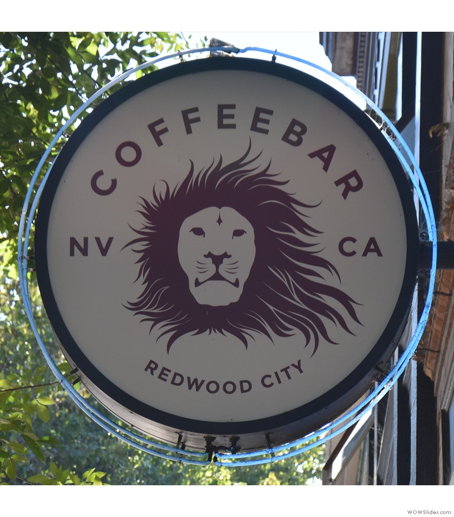 Another Bay Area coffee shop, Coffeebar in Redwood City has more shaded tables.