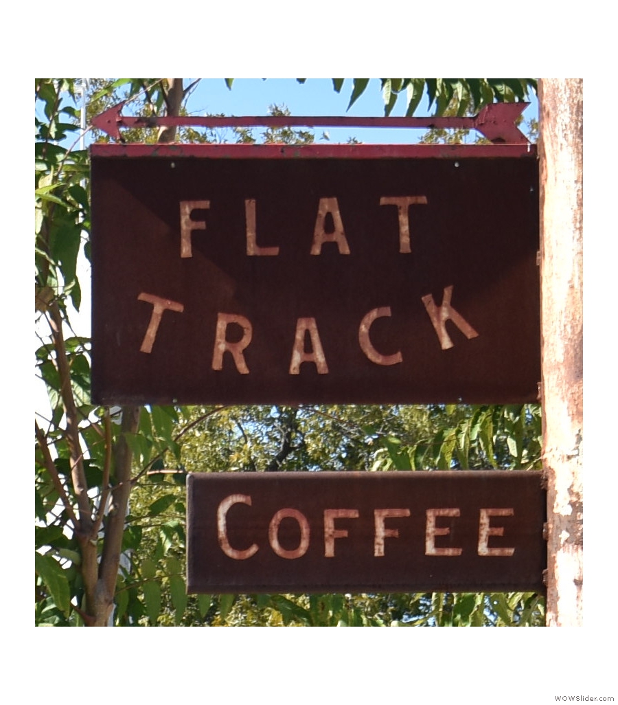 I loved the hidden patio at Flat Track Coffee, as well as the terrace out front.