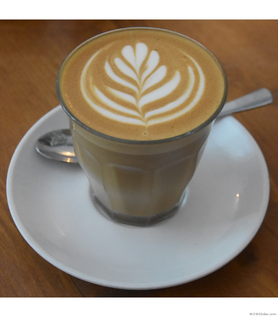 Another house-bled, this time from The Coffee Gang, served in this lovely cortado.