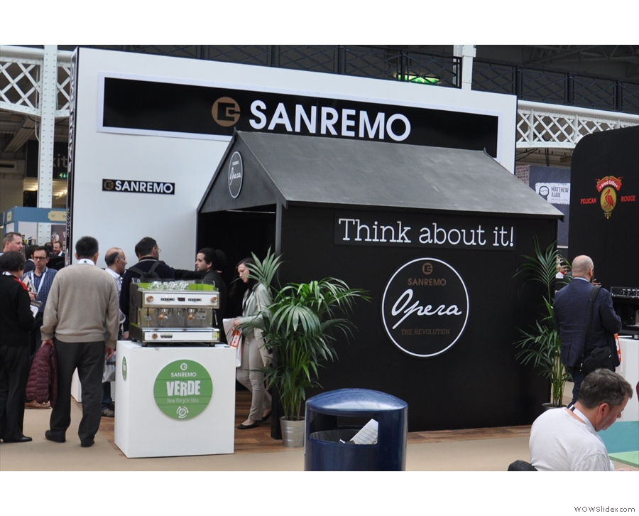 From ancient to modern: as well as Doctor Espresso, I also called in on Sanremo.