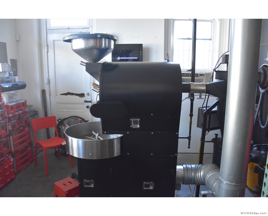 This 10 kg Diedrich roaster is where all of Sump's coffee is produced.