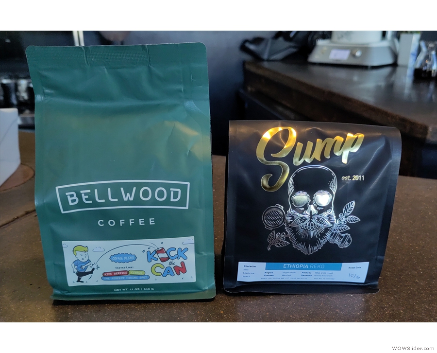 Before I left, I gave Sump some coffee from Bellwood, getting a Ethiopia Reko in return.