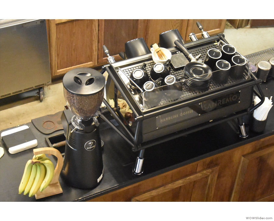 ... and the Sanremo Café Racer espresso machine.