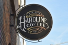It's Hardline Coffee, which is located inside the Art SUX Gallery.