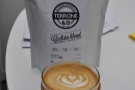 Here's Keep Cup #1, proudly showing off Leonardo's latte-art next to Terrone's Ciclista blend.