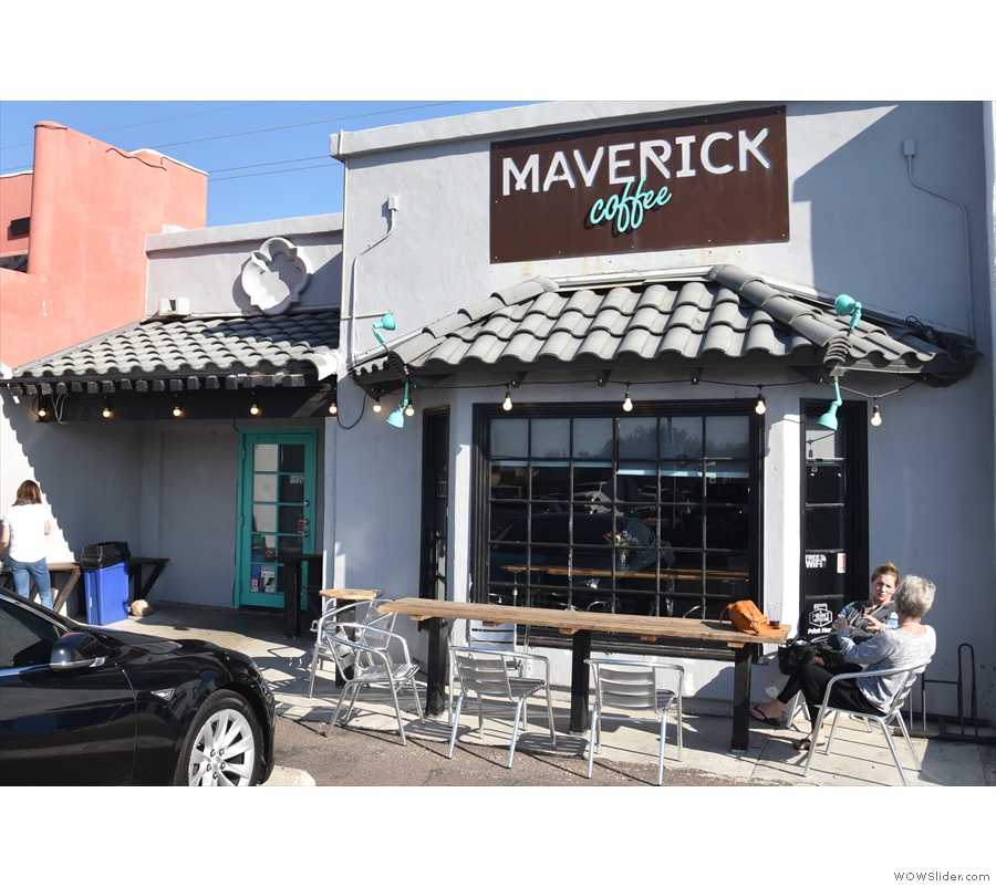 This is how it looked back in January 2019, when it was Maverick Coffee.