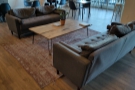 ... with the seating in the front, starting with this pair of sofas. There's also a row of...