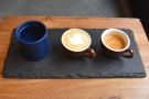 I went for the espresso set, a split shot made with the Boxcar espresso blend...