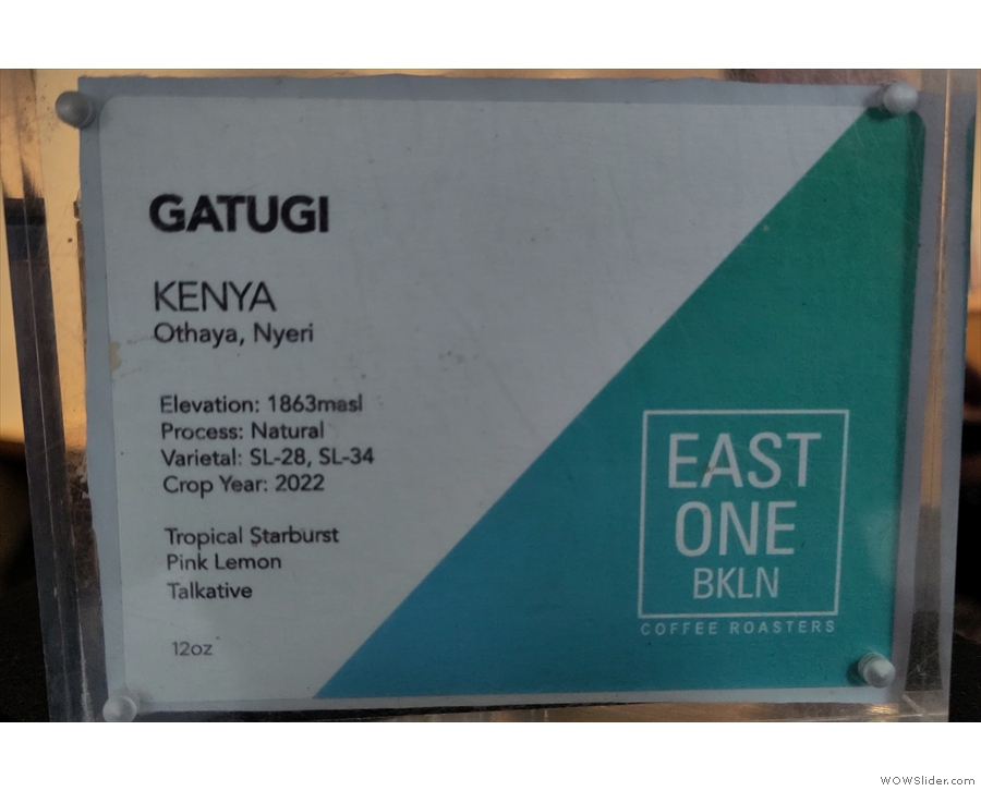 However, by the end of the week, this Kenyan Gatugi was on espresso...