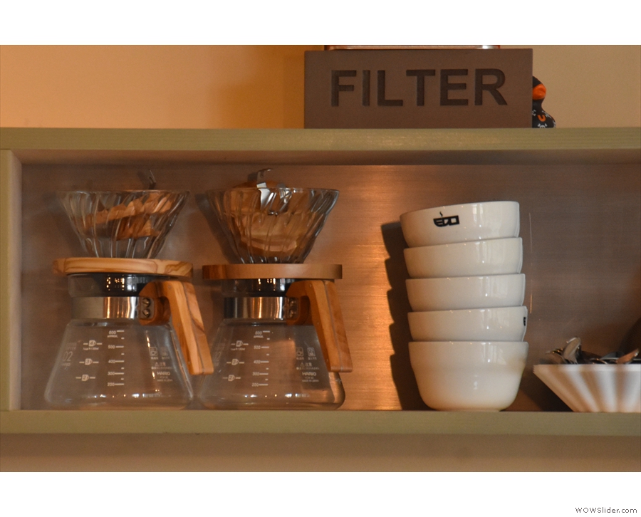 ... as well as the option of having a pour-over through the V60.