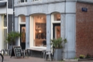 The outside seating is on Spuistraat, where you'll also find Hummingbird's twin doors.