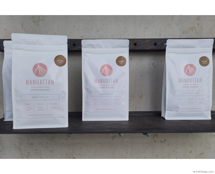 ... and coffee from Rotterdam's Manhattan Coffee Roasters.