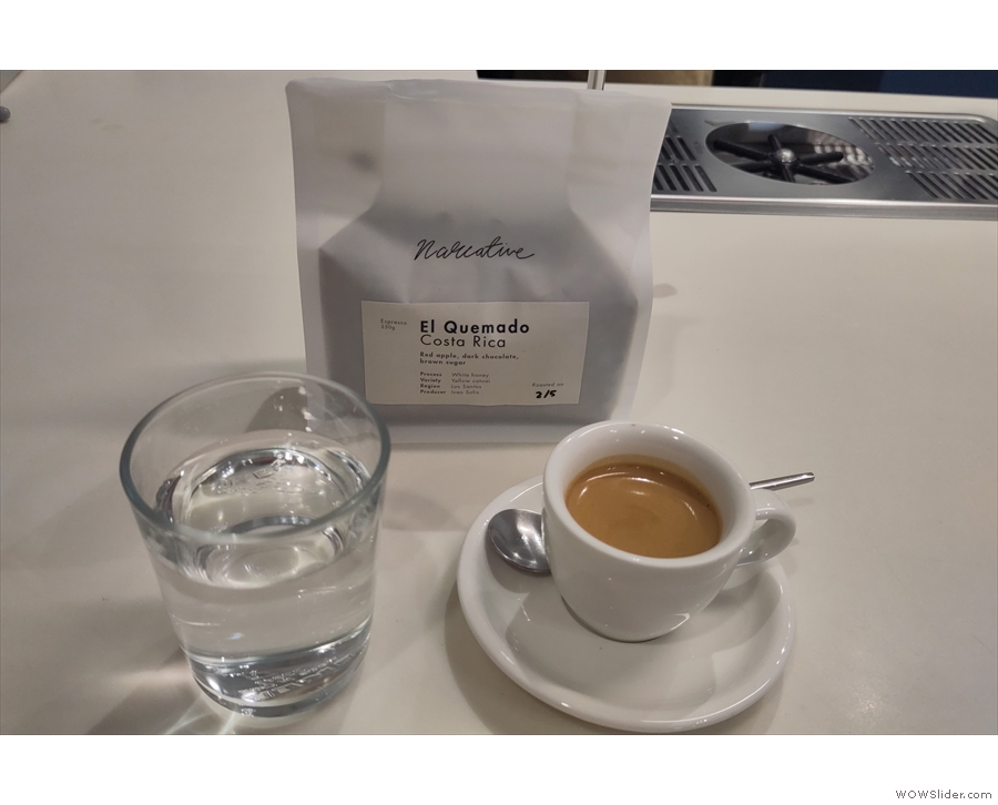There was also a chance to try the El Quemado, my favourite espresso.