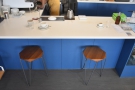 The only other seating is provided by these two stools at the counter.