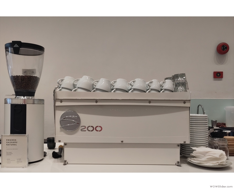 ... espresso grinders (blend and single-origin) plus the Synesso espresso machine...