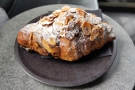 ... with a rather lovely almond croissant.