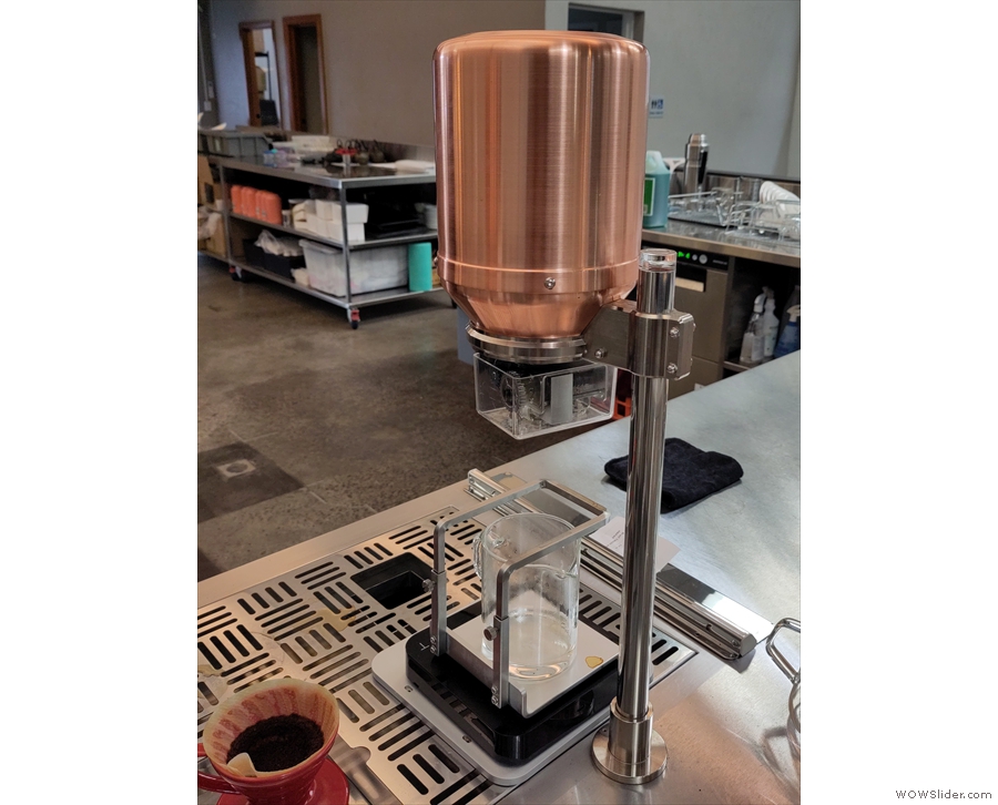 This was made on the OTFES O-41 Kassifa, an automated pour-over machine.