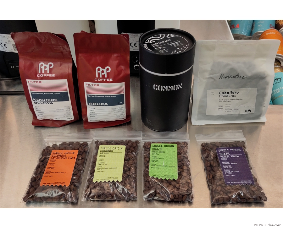 ... swapping samples of each of my remaining Singapore coffees for ones from Manta Ray.
