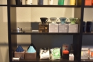 This one has merchandising (left), coffee equipment (centre) and...