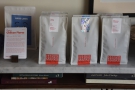 ... including retail bags from guest roasters Three Marks Coffee and Hard Lines.