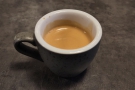 My espresso in the cup.