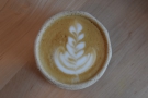 Neat latte art too.