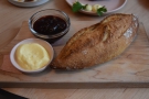 We each had a demi-baguette, served with butter and strawberry fennel jam.