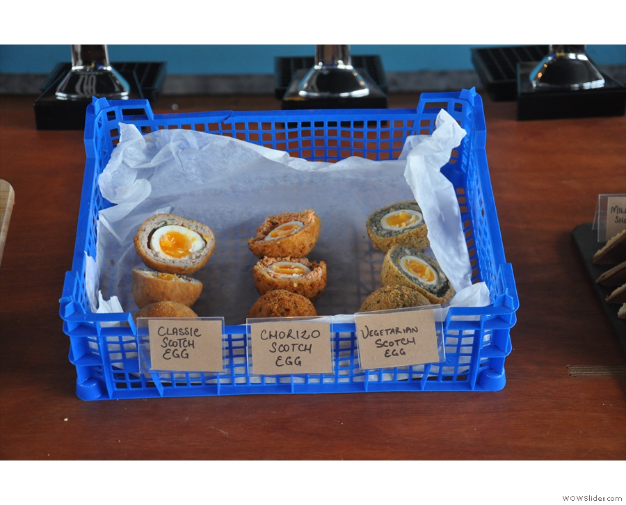 I'm definitely trying the vegetarian scotch eggs the next time I go!