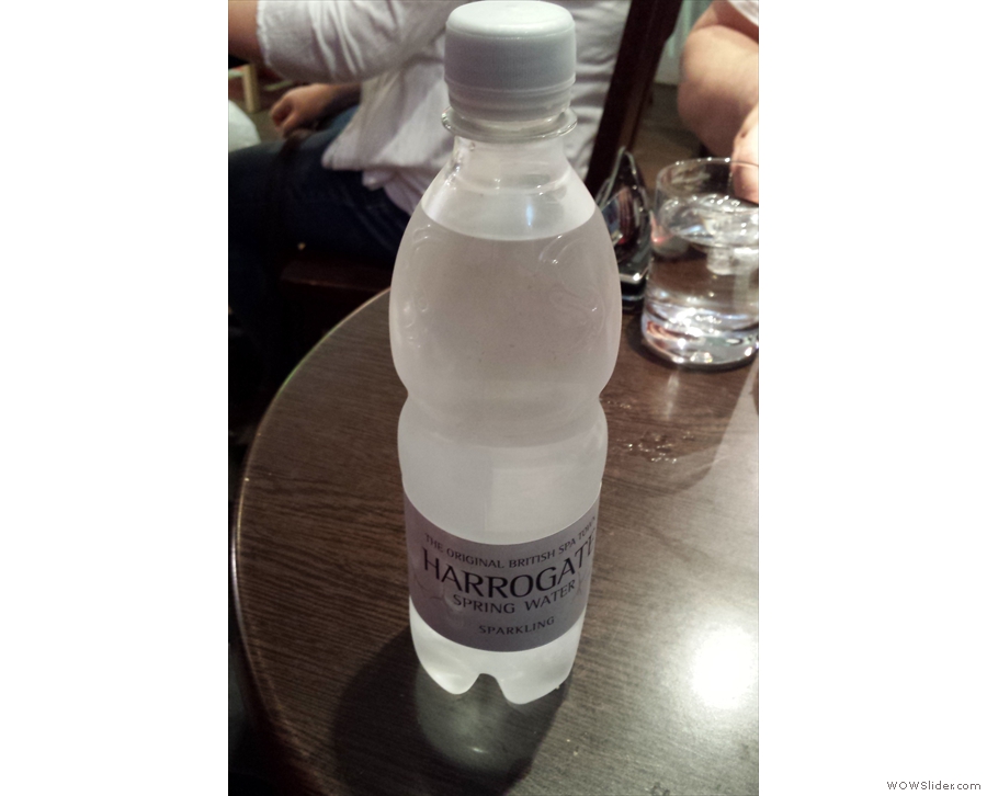 Normally I don't order mineral water, but when in Harrogate...