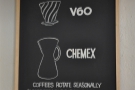Meanwhile, I wanted pour-over. V60? Or Chemex? Just me, so V60 it is.