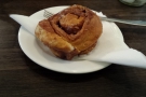 ... and my favourite, a cinnamon bun (Kate had a duffin).