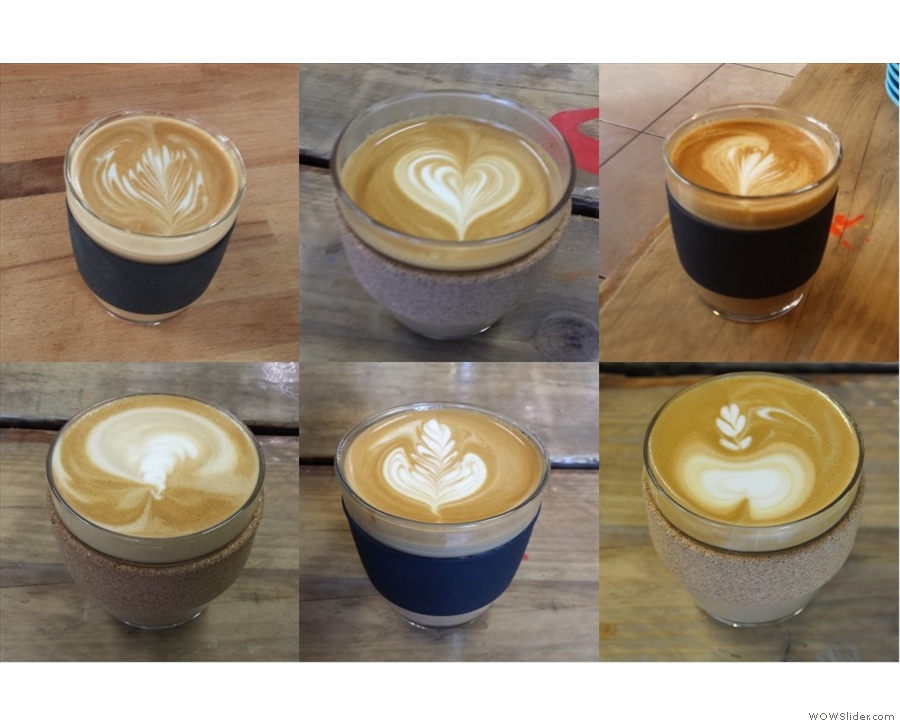 I'll leave you with some of the flat whites I've had over the last two months...