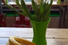 Yesterday it was tulips. Do I detect the banana theme as well?