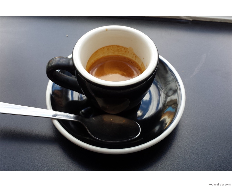 My single shot of the Spring Espresso. Classic cup!