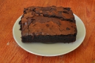 Cafe Watcher's gluten-free chocolate brownie. Very rich & chocolaty. And HUGE!