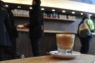 Here, my cortado eyes up the other customers.