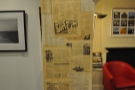 It's not called Fleet Street Press for nothing: there are old newspapers all over the walls!